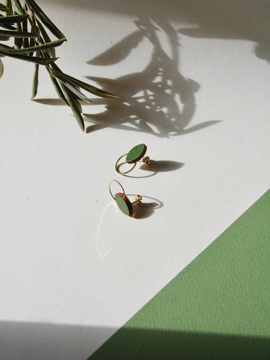 Pendientes Olivia - verde azul claro