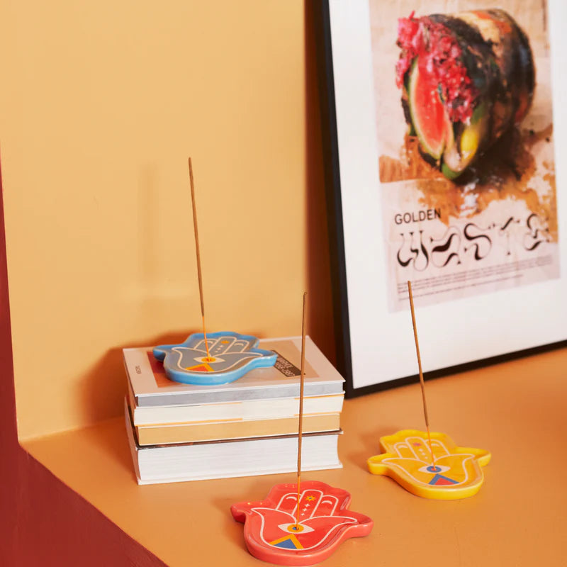 Porta incienso Lucky Hand amarillo