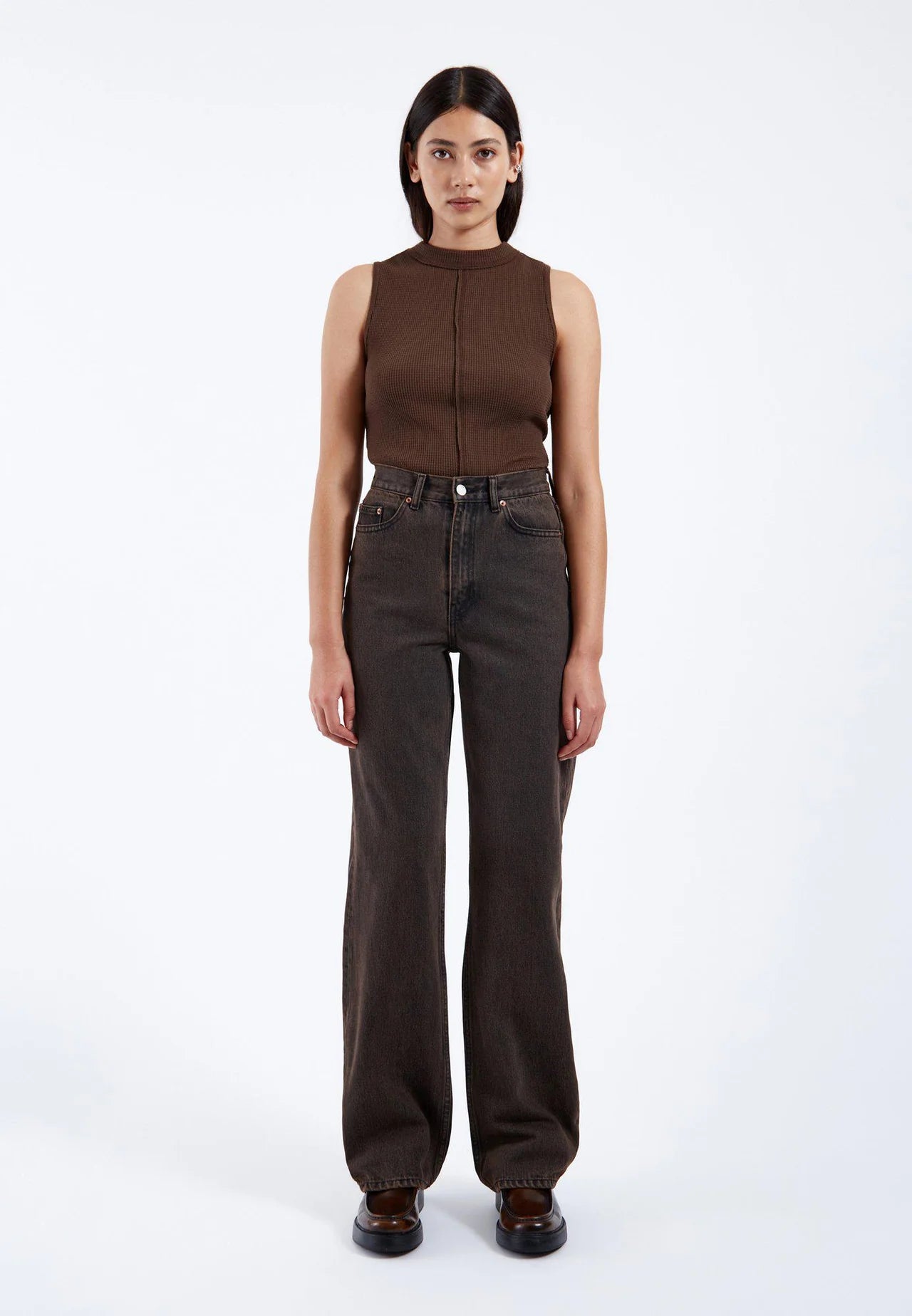 Vaqueros rectos Echo - Tar Jet Brown