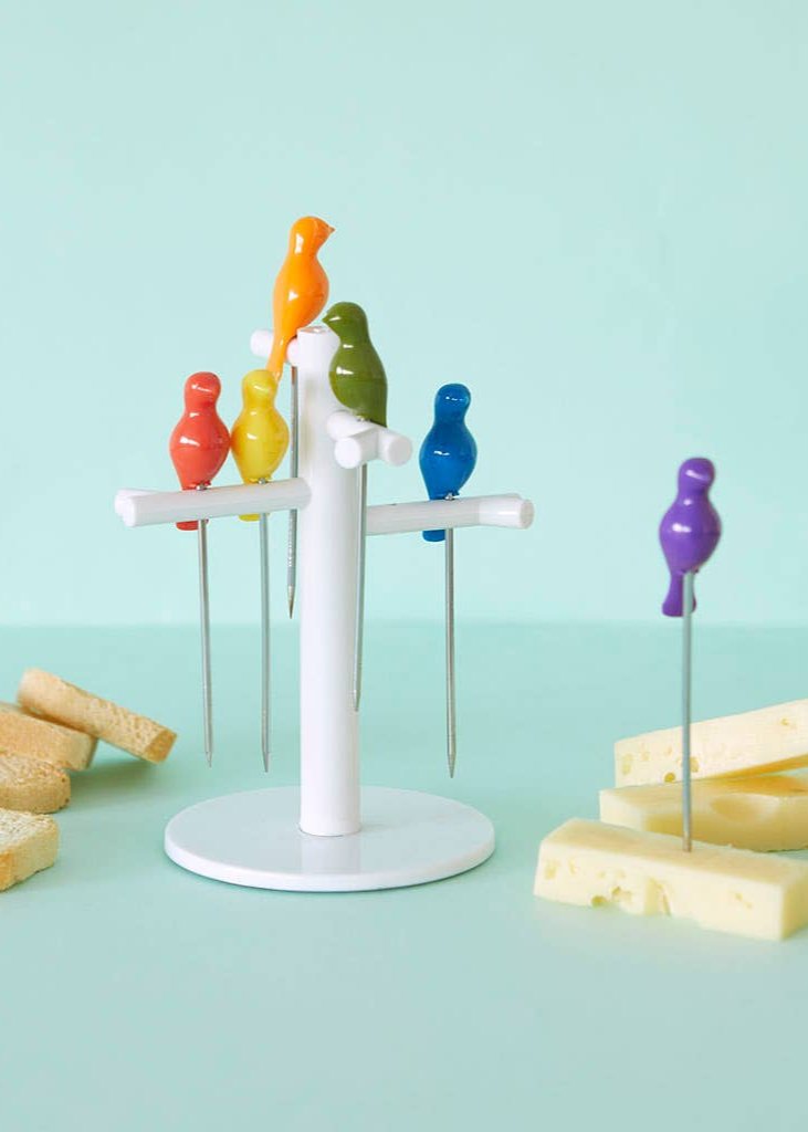Tenedores para aperitivo Birdies (6 uds.)