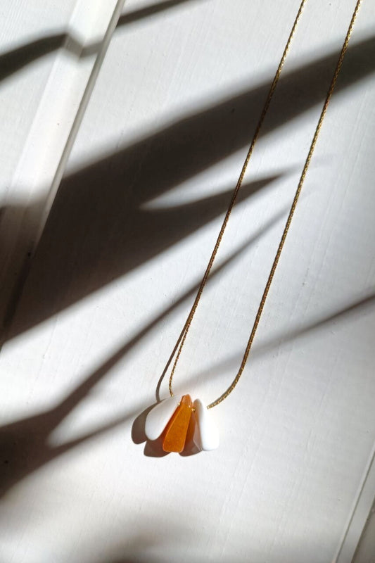 Colgante Flor - blanco