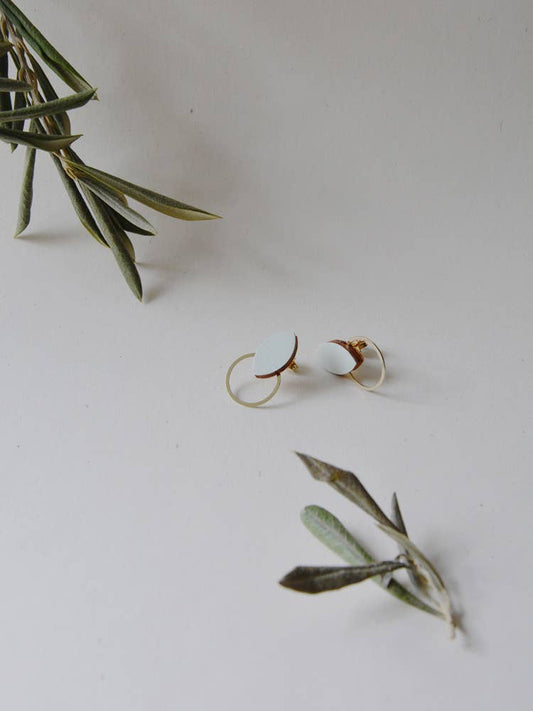 Pendientes Olivia - verde azul claro