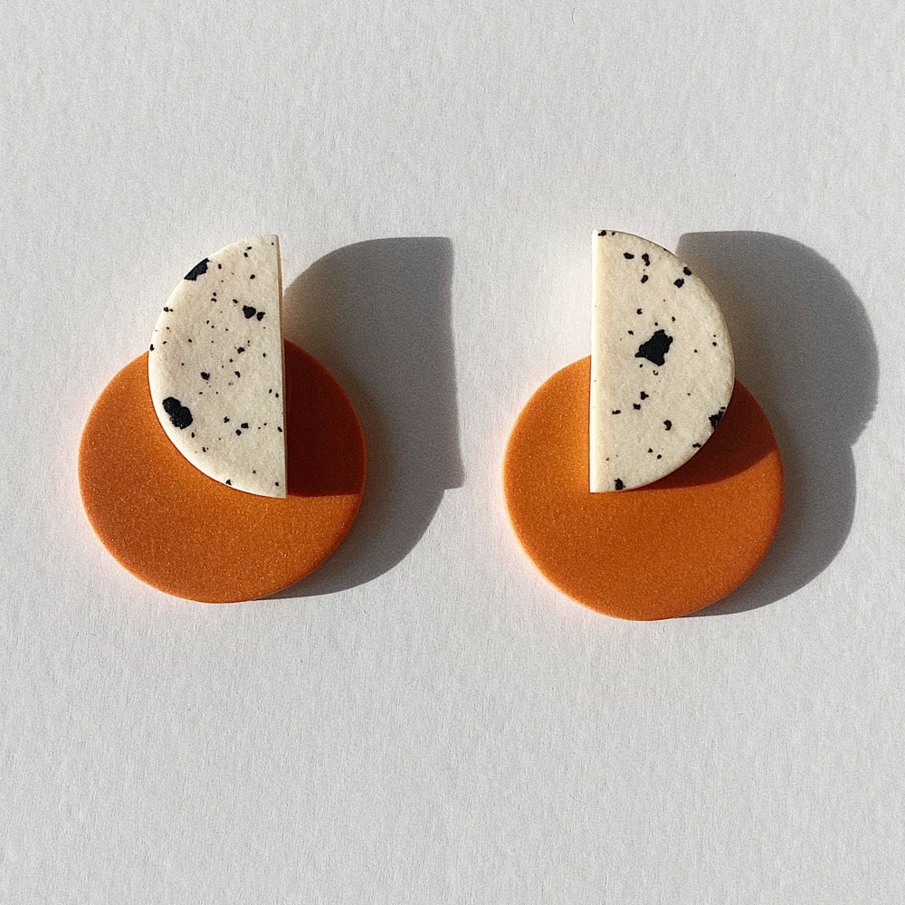 Pendientes Ale - Naranja/Dotttxuri