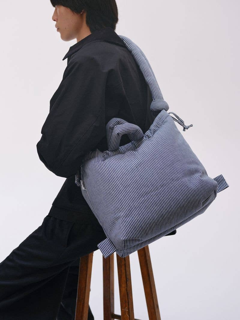 Ona soft bag - Cotton Navy stripe (limited)