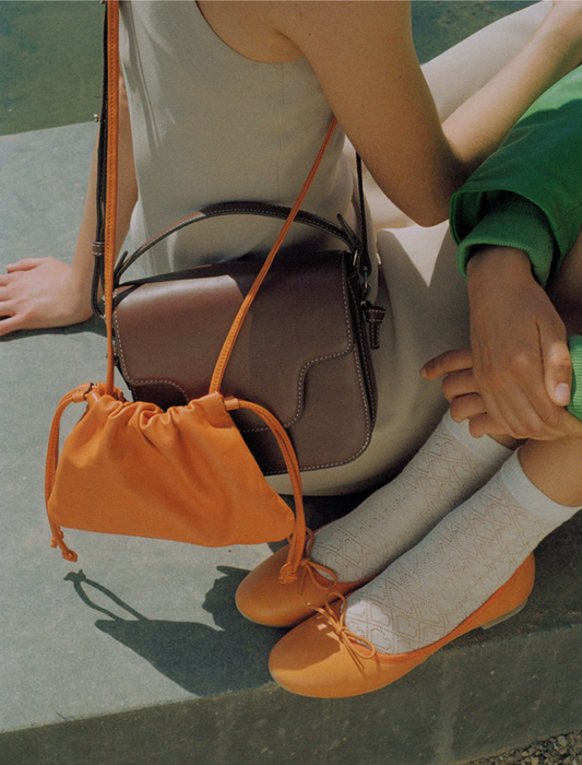 BOLSO PIEL ADALYN - ORANGE