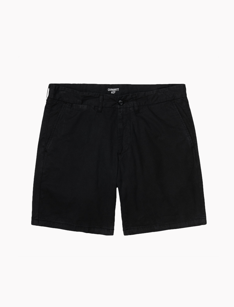 Bermudas John short - black (garment dyed)