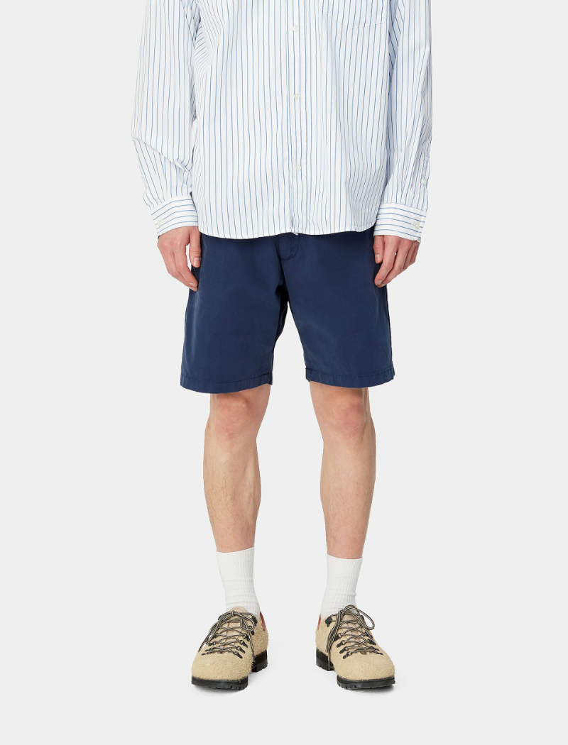 Bermudas John short - blue (garment dyed)