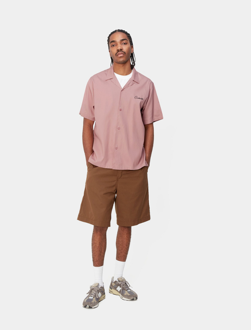 CAMISA S/S DELRAY - GLASSY PINK / BLACK