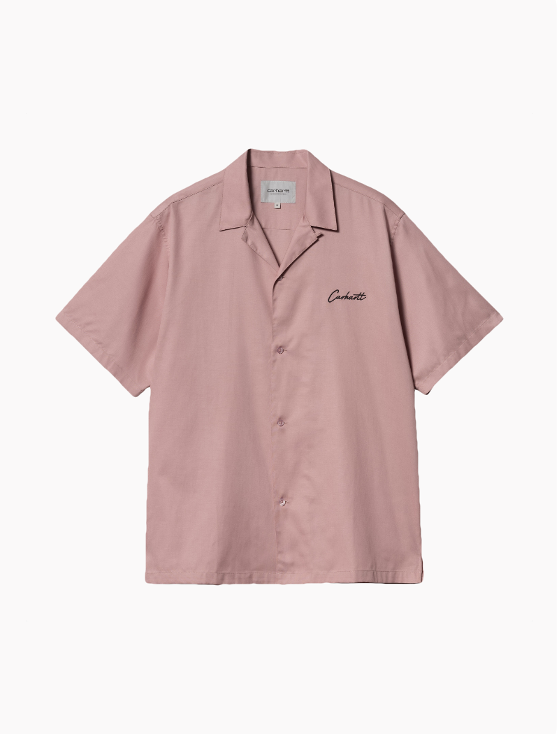 CAMISA S/S DELRAY - GLASSY PINK / BLACK