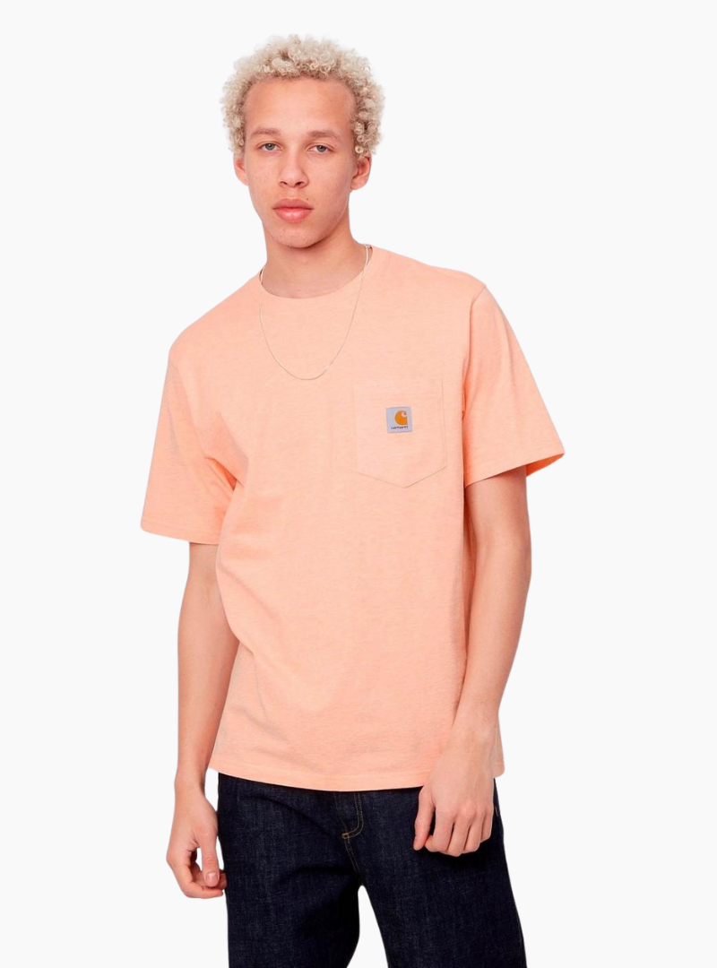 Camiseta S/S Pocket - grapefruit