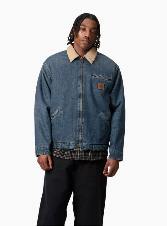 Cazadora OG Detroit - blue / dusty h. brown (worn used wash)