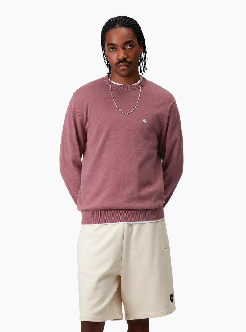 Jersey Madison - dusky pink / white