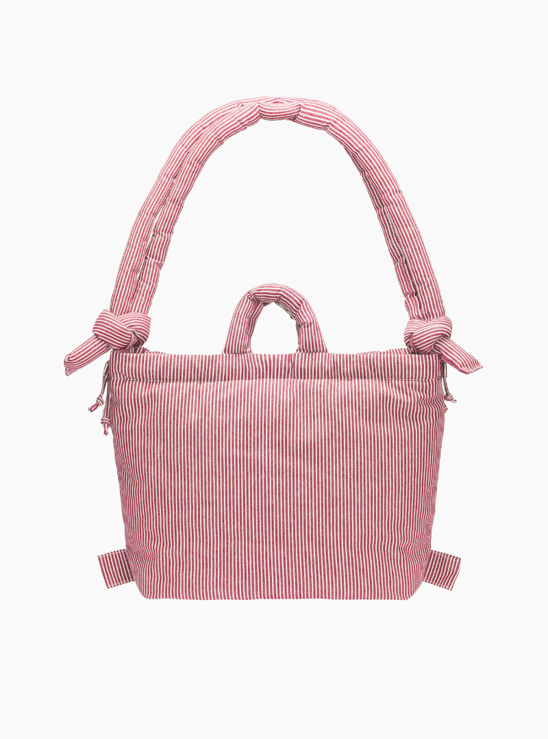 Ona soft bag - Cotton Red stripe (limited)