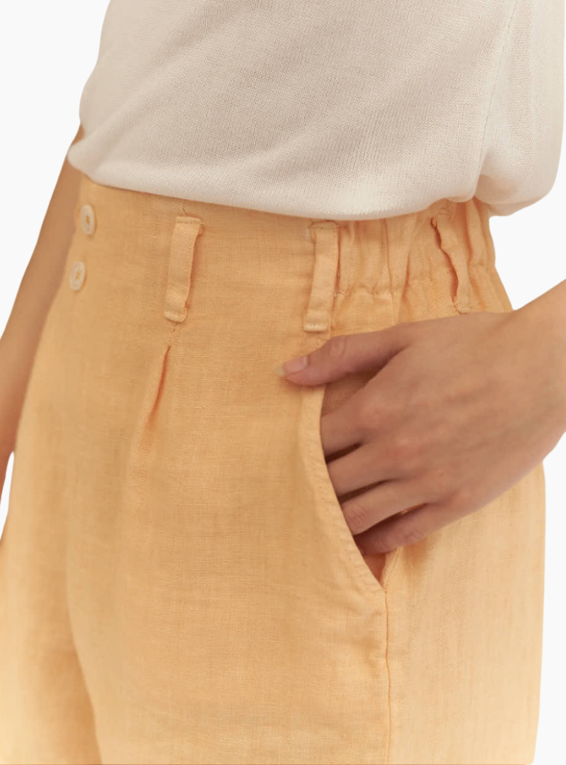 Pantalón corto pinzas lixula - naranja