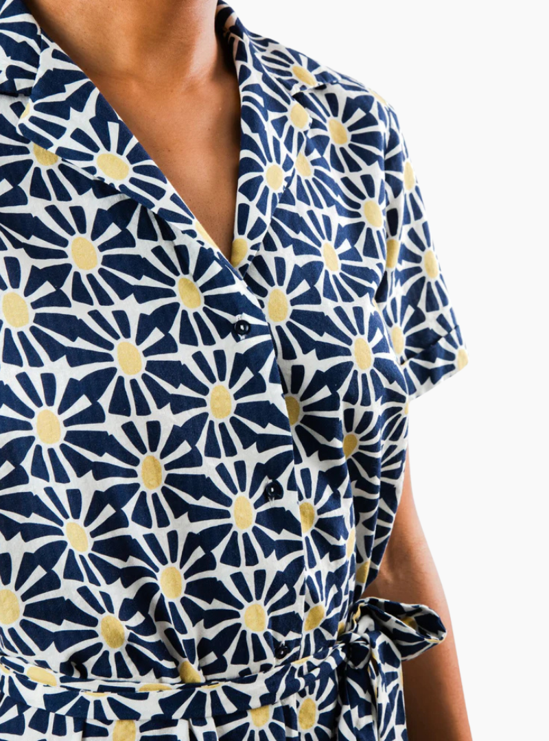 Vestido Largo Marisol Navy