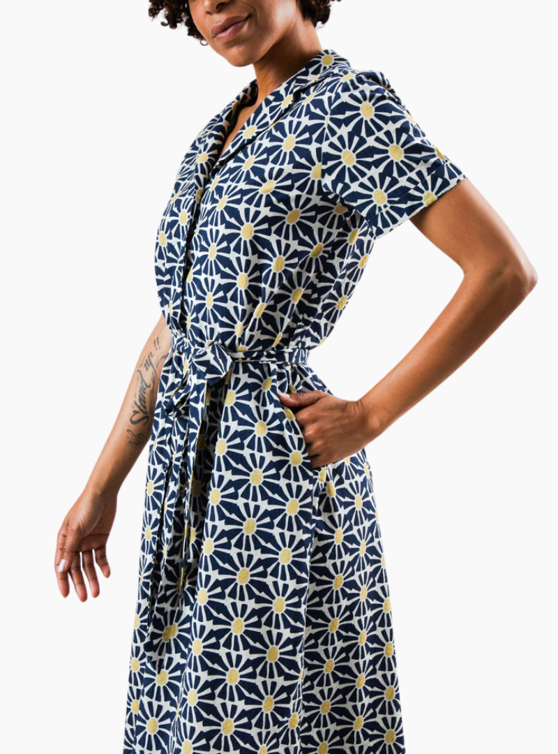 Vestido Largo Marisol Navy