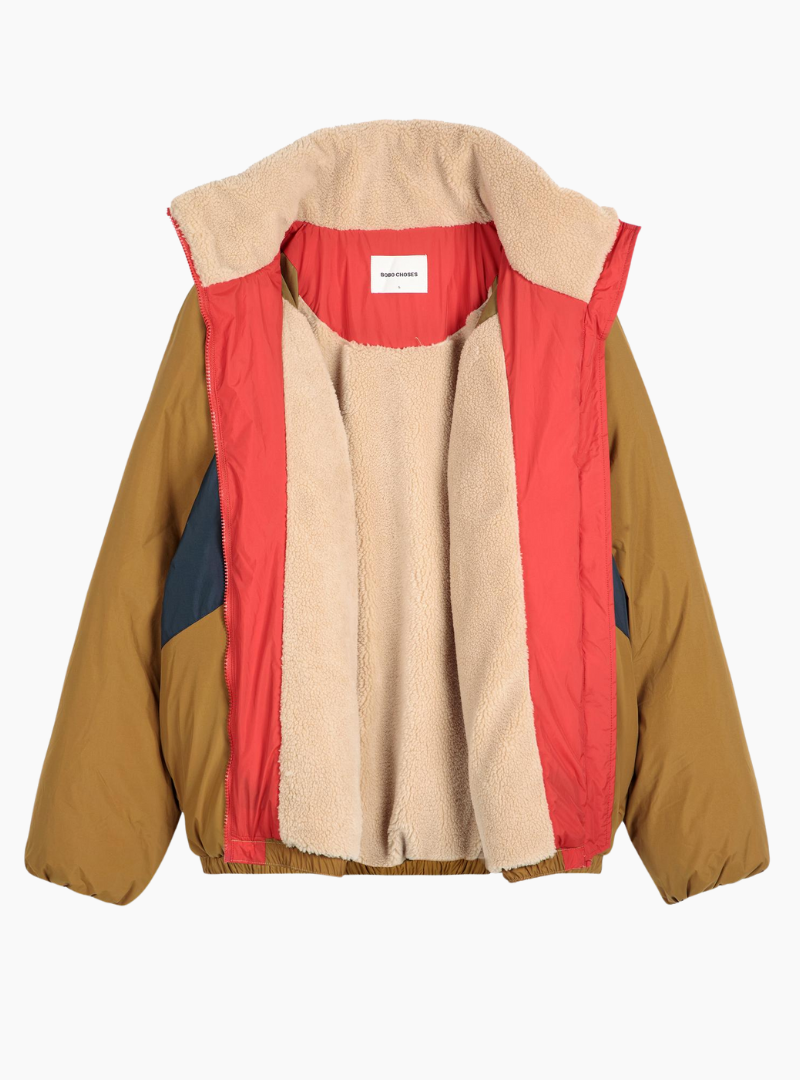 Anorak acolchado color block