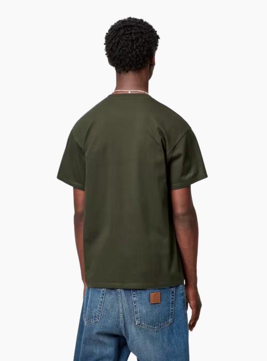 Camiseta S/S Chase - olive / gold