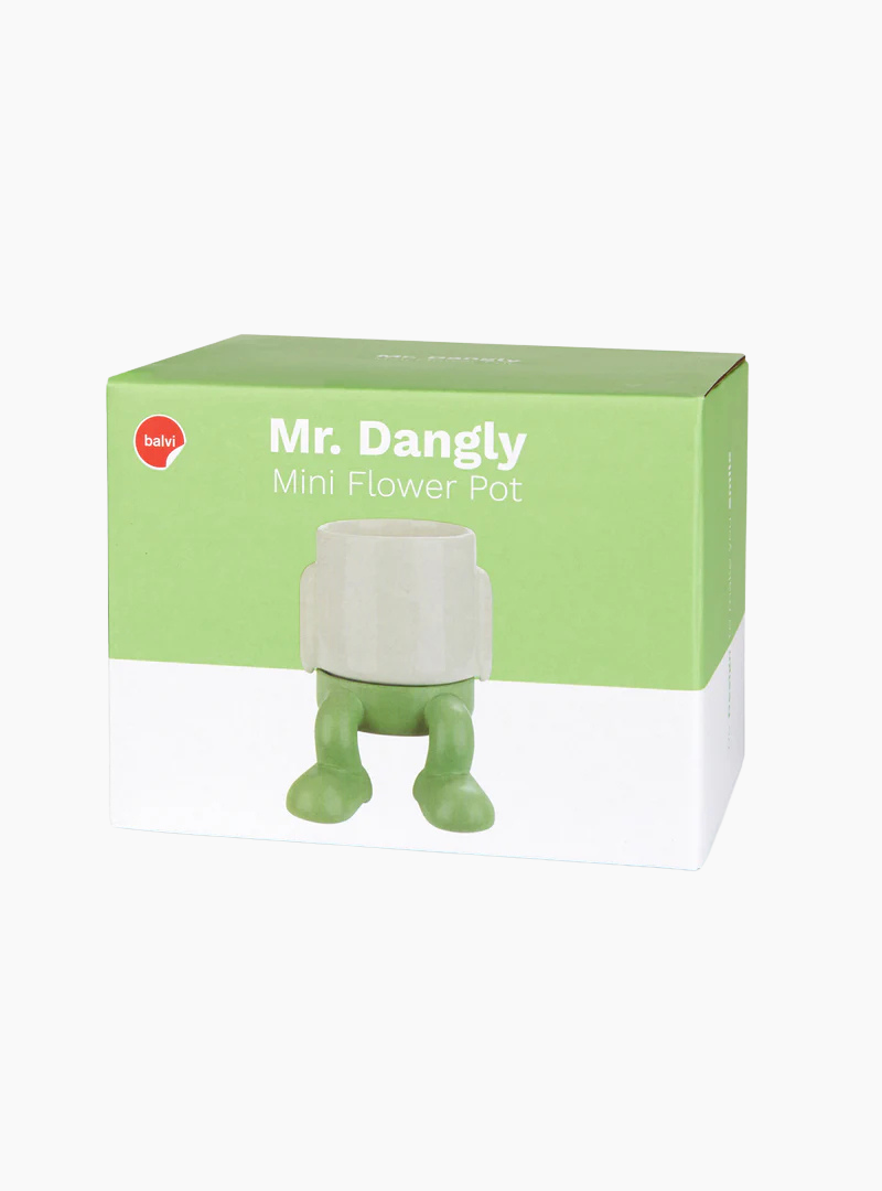 Mini maceta Mr.Dangly verde