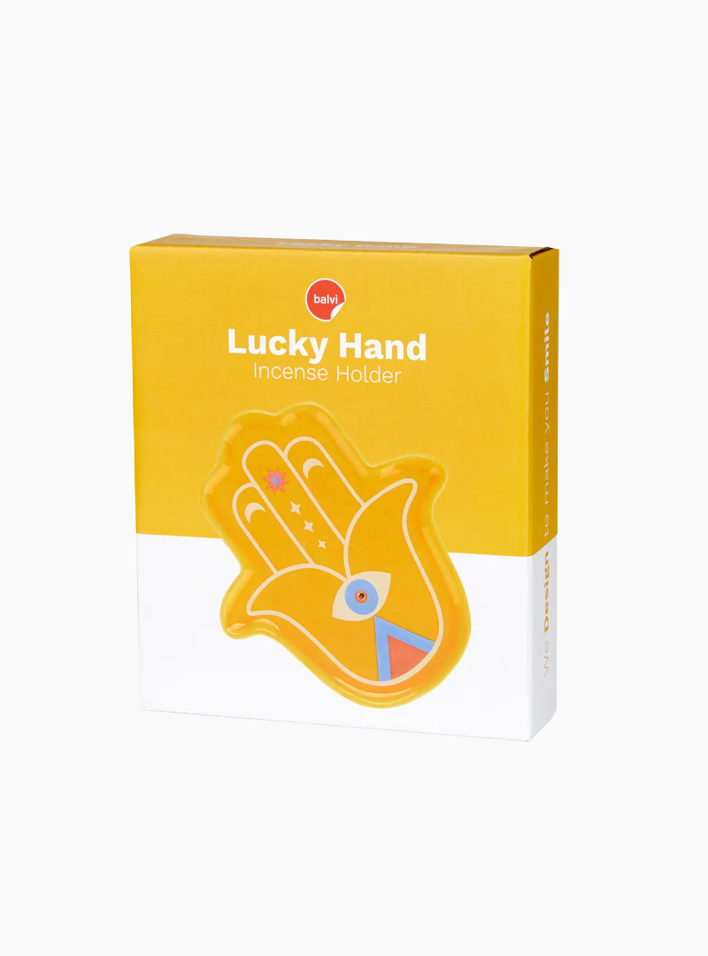 Porta incienso Lucky Hand amarillo