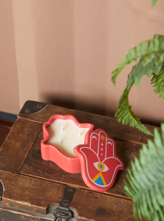 Vela Lucky Hand amarilla