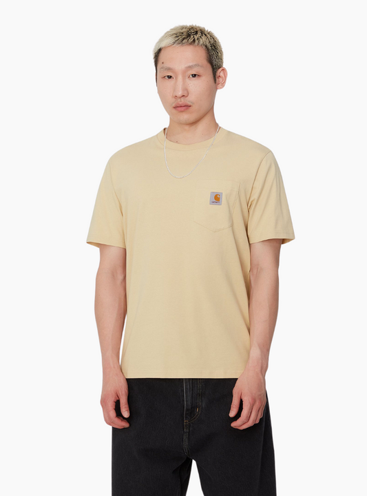 Camiseta S/S Pocket - CORNSILK