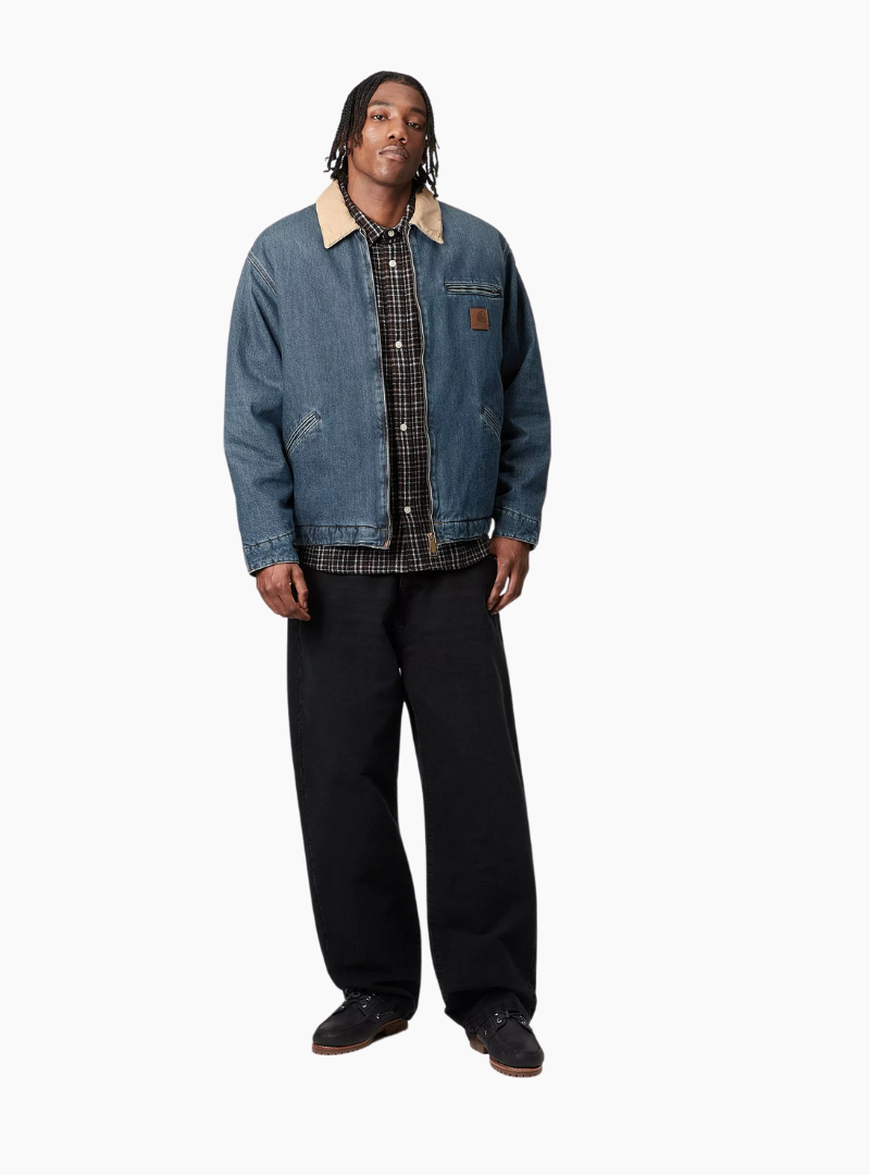 Cazadora OG Detroit - blue / dusty h. brown (worn used wash)