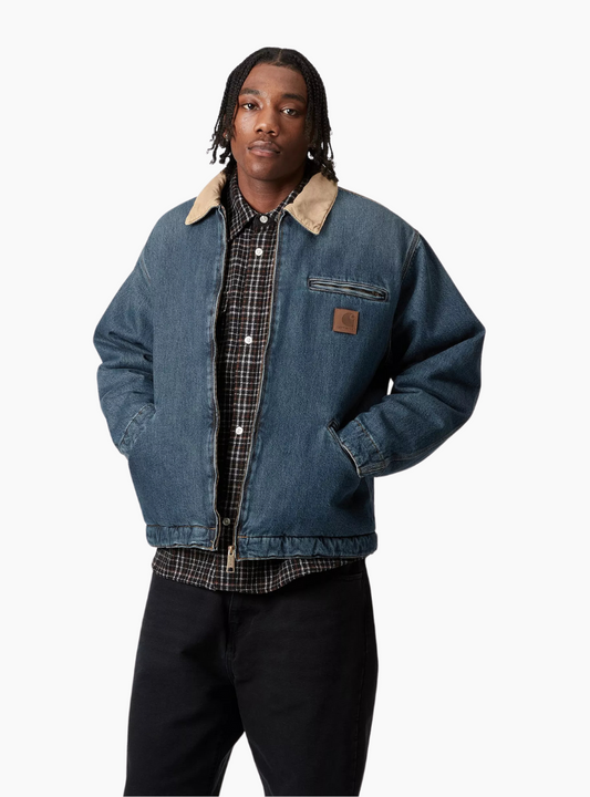 Cazadora OG Detroit - blue / dusty h. brown (worn used wash)