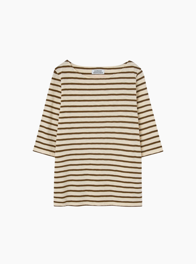 Camiseta Bogak - cream / brown