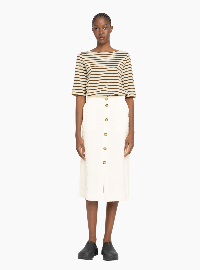 Camiseta Bogak - cream / brown