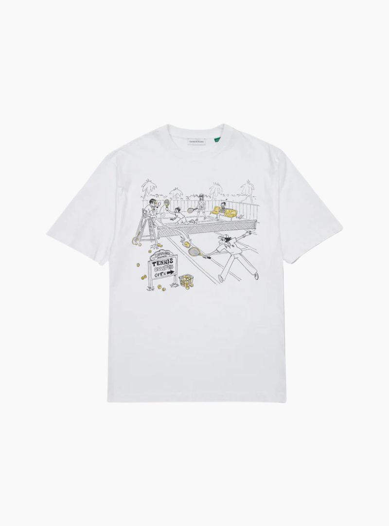Camiseta Tennis Courts - white