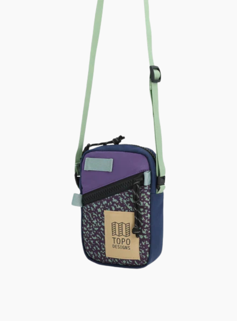 Bandolera riñonera mini -  Loganberry / Crackle