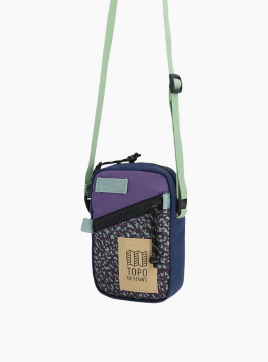 Bandolera riñonera mini -  Loganberry / Crackle