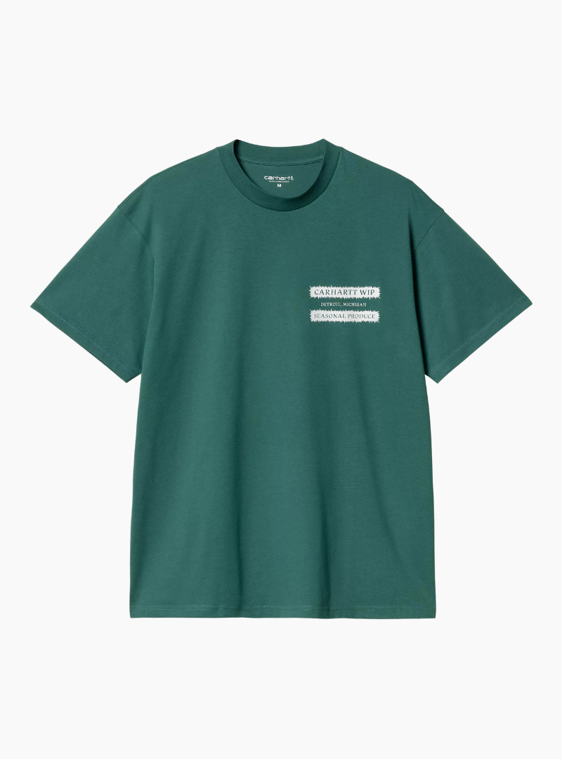 Camiseta S/S Catalogue - rainforest / white