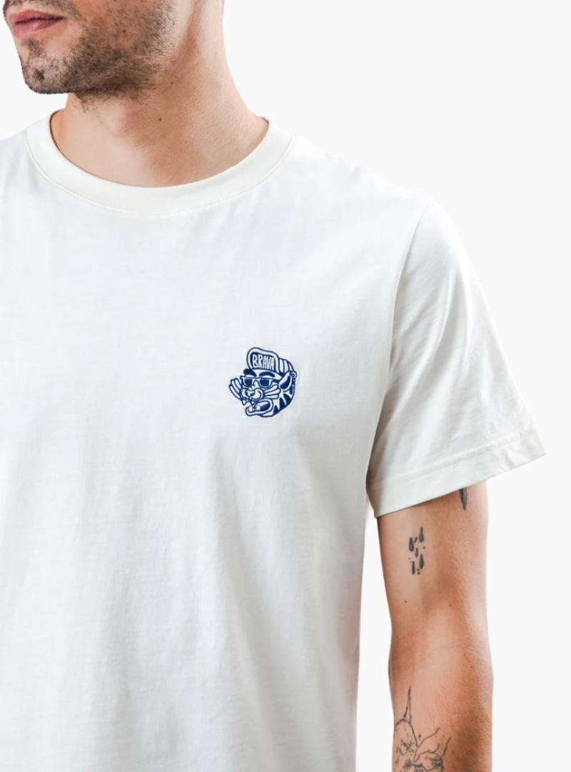 Camiseta Asis Percales Tigris - Ecru