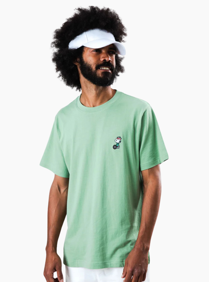 Camiseta Peanuts Tennis Snoopy - Verde