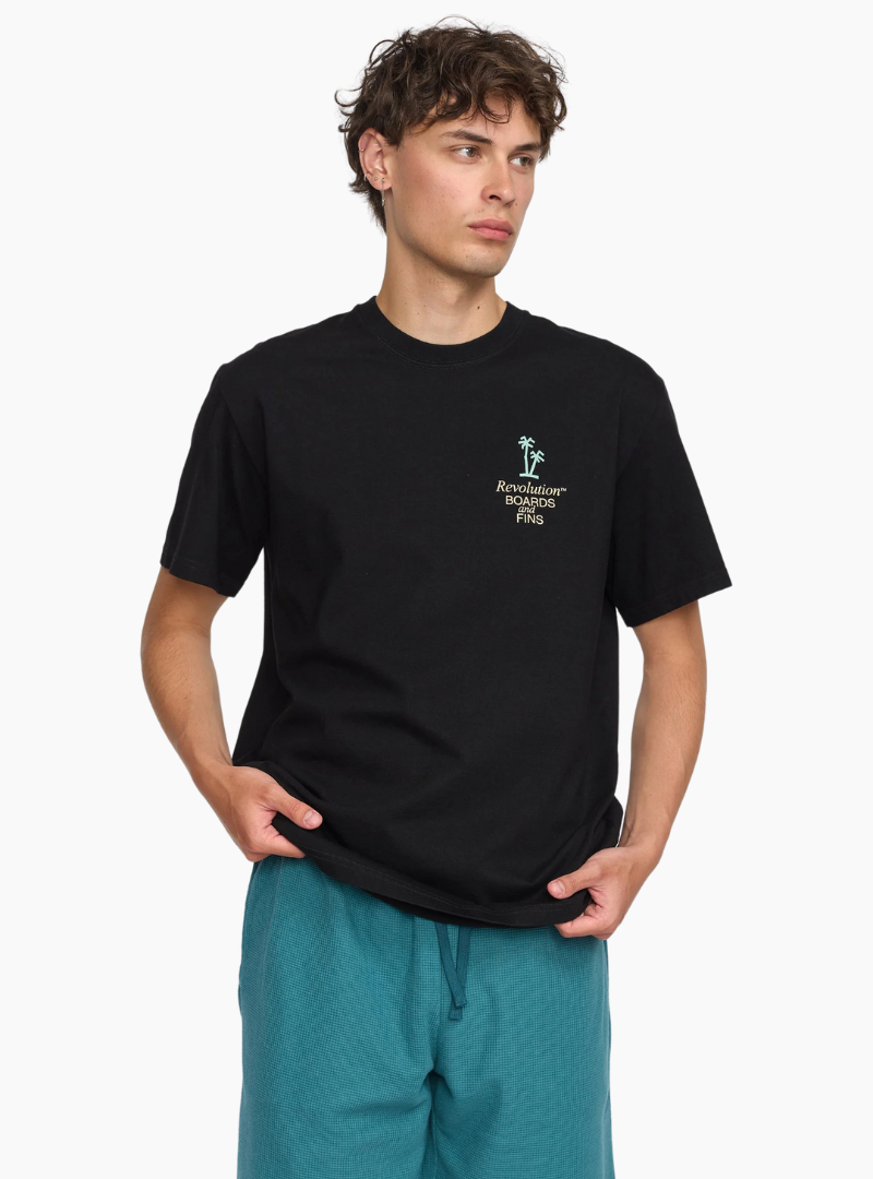 Camiseta Boards and Fins - black