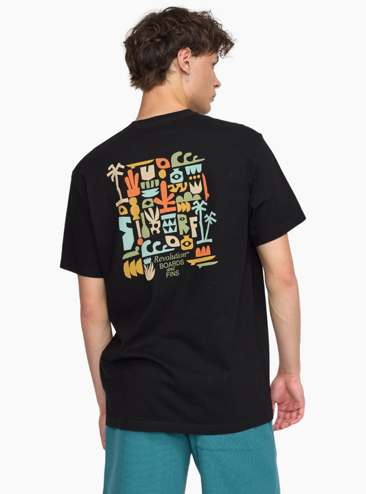 Camiseta Boards and Fins - black