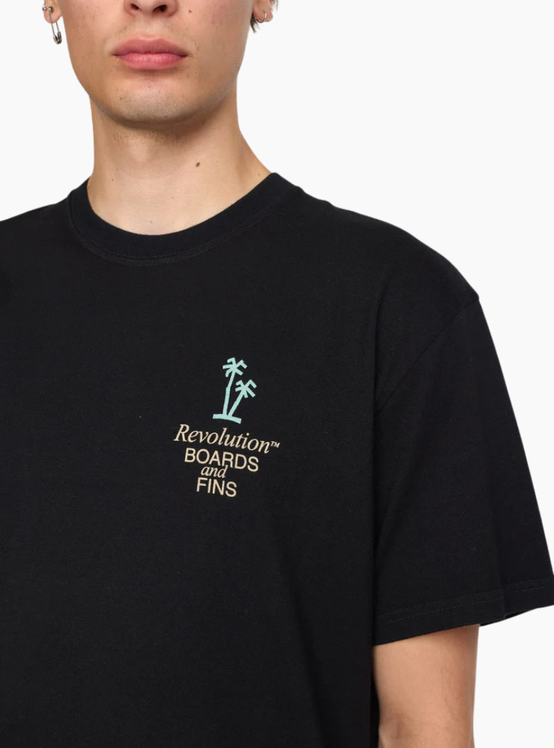 Camiseta Boards and Fins - black