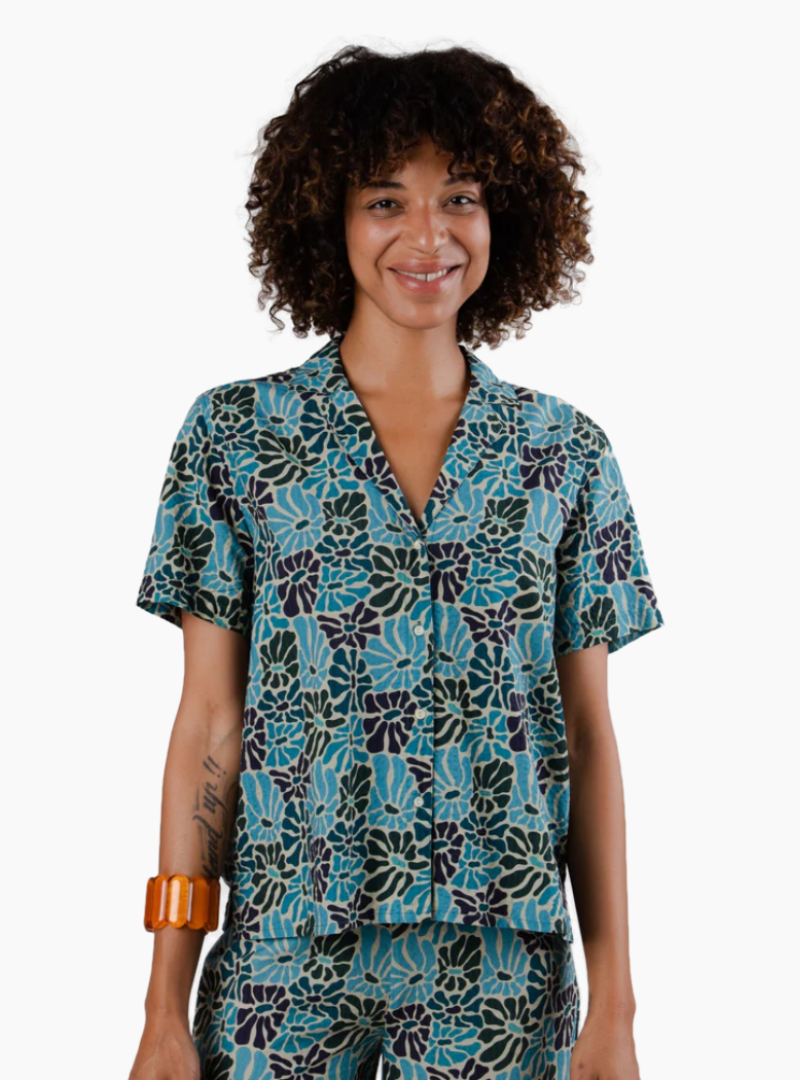 BLUSA ALOHA SPRING - BLUE