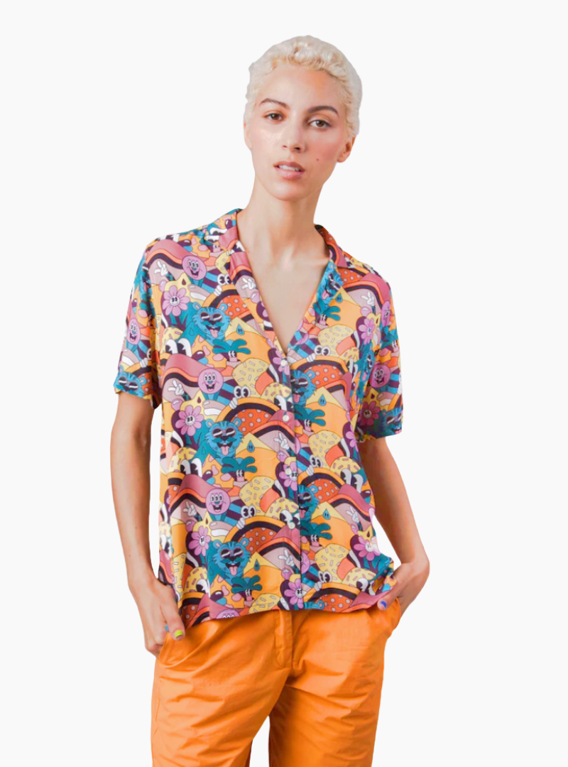 BLUSA ALOHA YEYE WELLER - AMARILLA