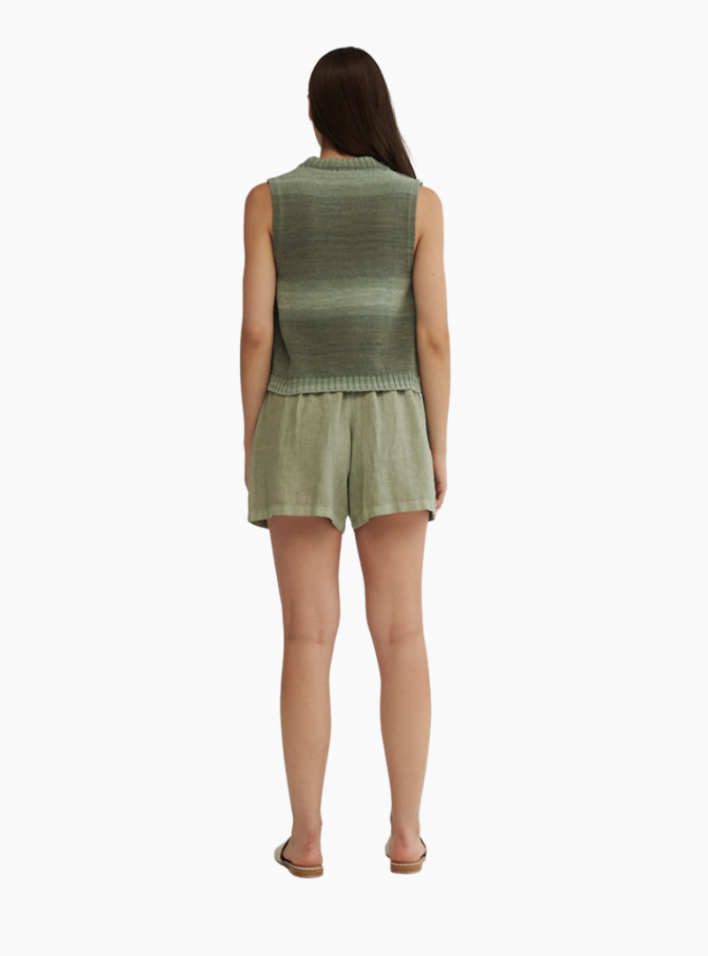 Pantalón corto pinzas lixula - verde