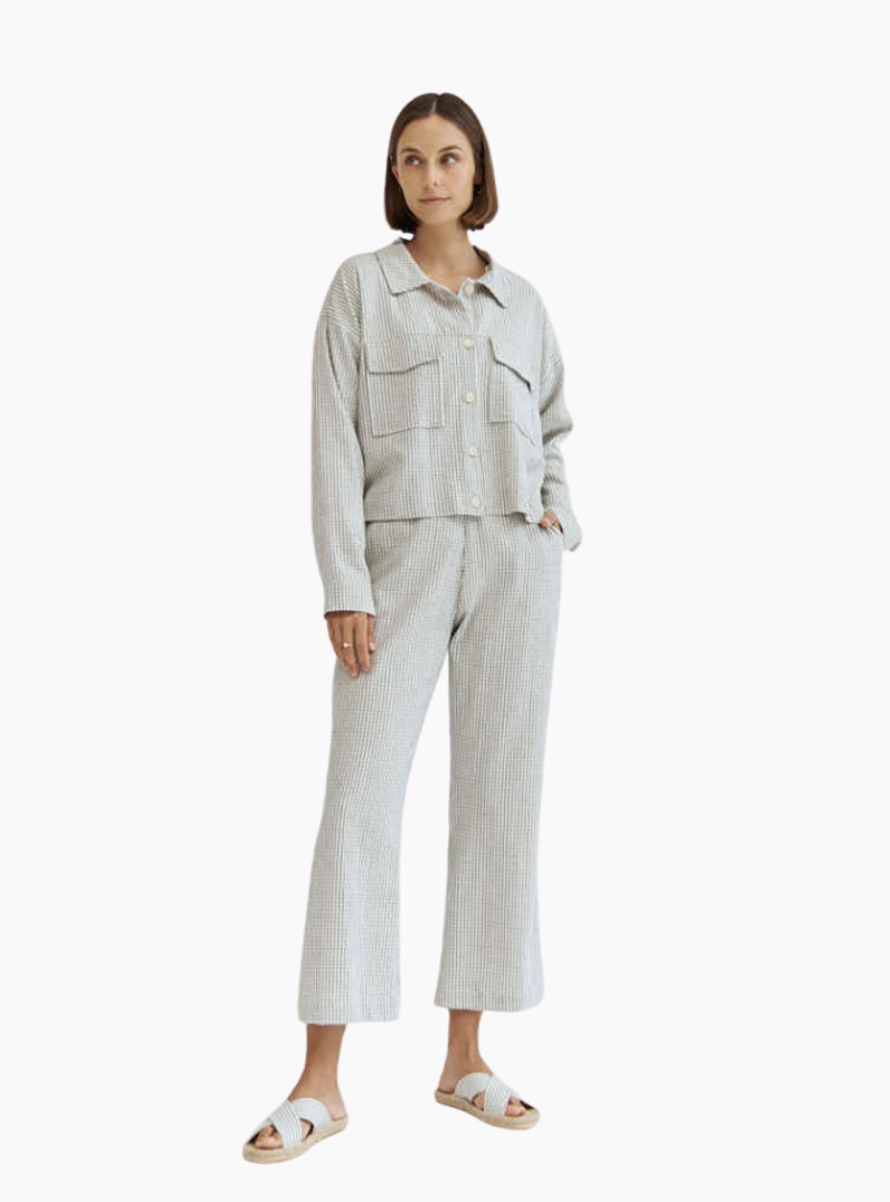 Pantalón Ilia vichy - azul