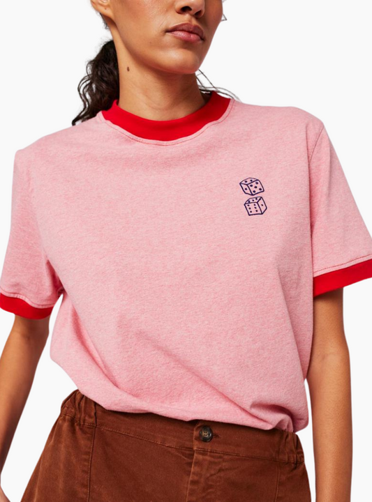 Camiseta Roll the Dice - rojo