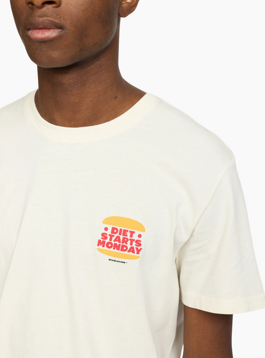 Camiseta Diet Starts Monday - off white