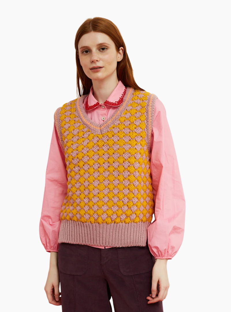 Chaleco CrissCross Rosa