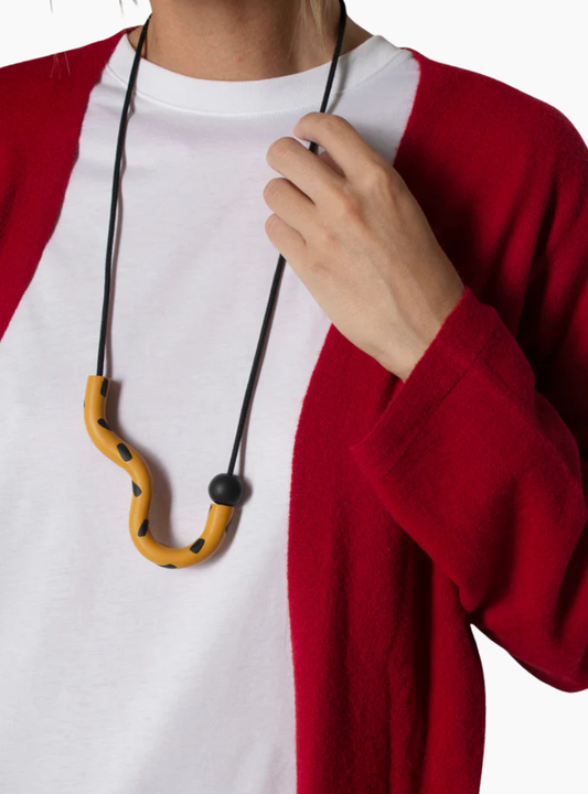 Collar Serpentina Mostaza