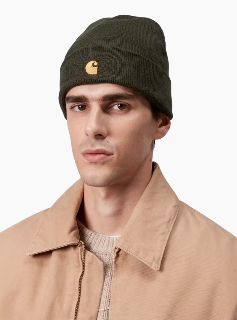 Gorro Chase Beanie - olive / gold