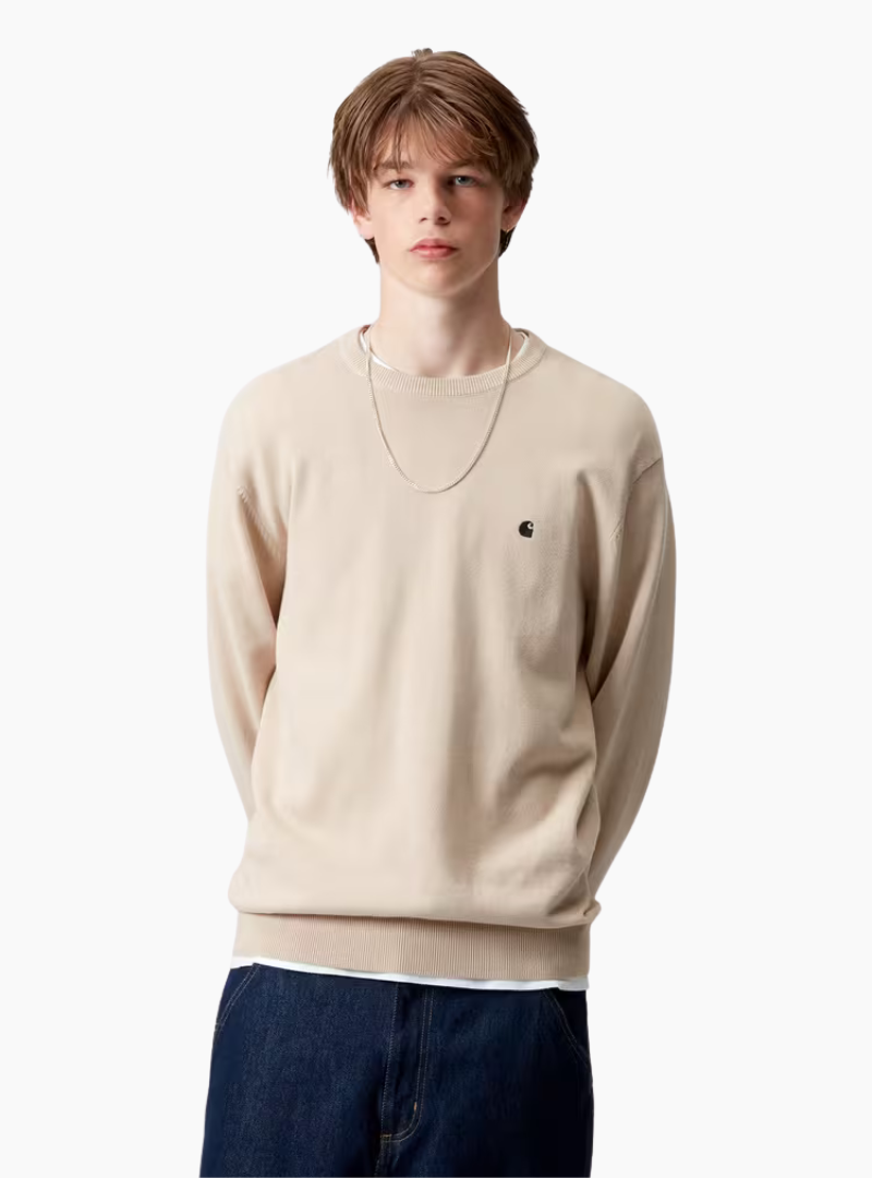 Jersey Madison - fleur de sel / black