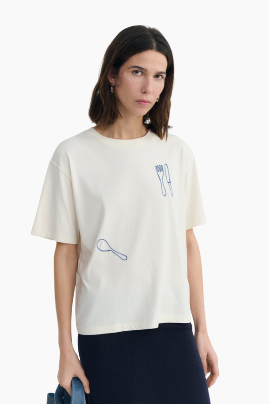 Camiseta Bordado Cubiertos Lucía